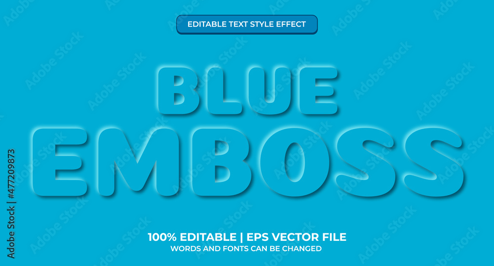 Neomorphic text effect. Neomorphisme emboss 3d simple blue modern editable text effect Neomorphic text effect. Neomorphisme emboss 3d simple blue modern editable text effect