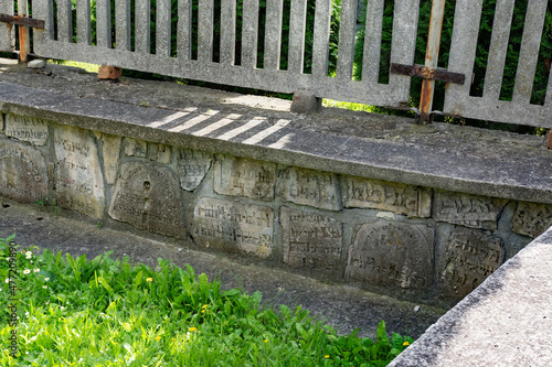 Obraz na płótnie stara synagoga w Pińczowie w salonie
