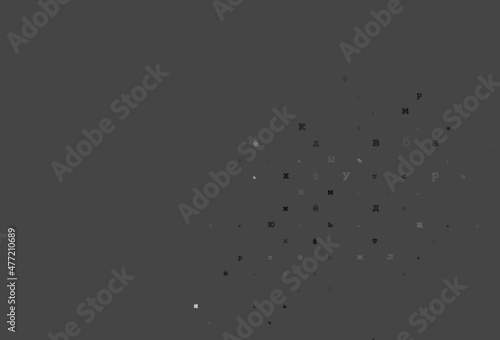 Light pink, yellow vector pattern with ABC symbols.