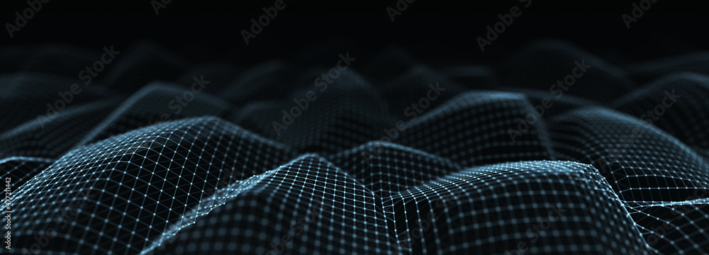 Corrupted network or connection. Abstract digital background of points and lines. Glowing plexus. Big data. Abstract technology science background. 3d rendering Corrupted network or connection. Abstract digital background of points and lines. Glowing plexus. Big data. Abstract technology science background. 3d rendering
