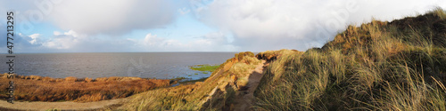 The Morsum Cliff at the Island Sylt  Germany  Europe.