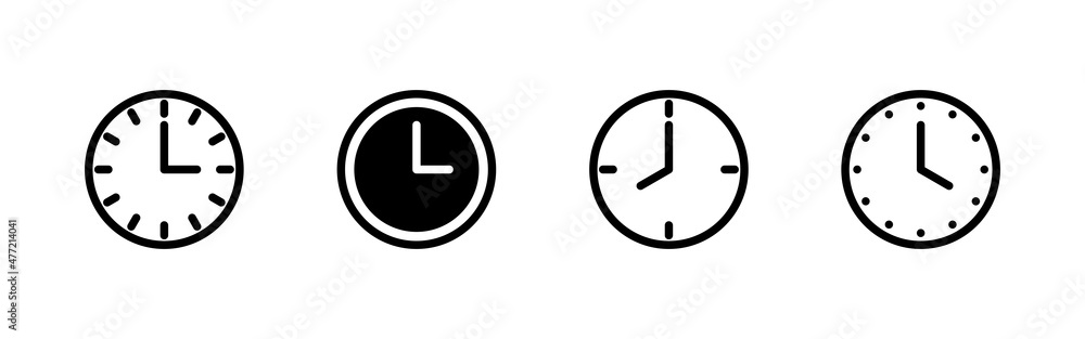 Clock icons set. Time sign and symbol. watch icon Clock icons set. Time sign and symbol. watch icon