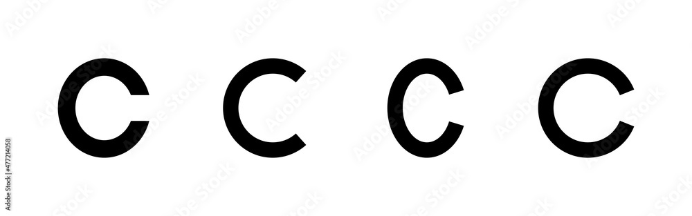 Copyright icons set. copyright sign and symbol Copyright icons set. copyright sign and symbol