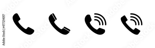 Call icons set. telephone sign and symbol. phone icon. contact us