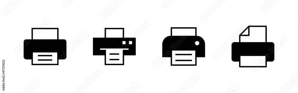 Print icons set. printer sign and symbol Print icons set. printer sign and symbol