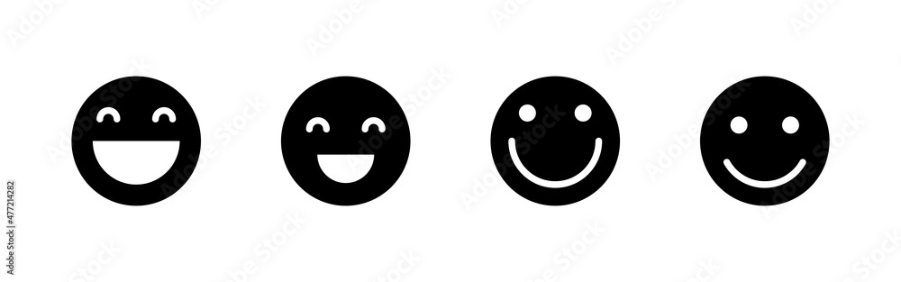 Smile icons set. smile emoticon icon. feedback sign and symbol Smile icons set. smile emoticon icon. feedback sign and symbol
