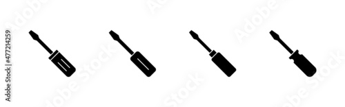 Screwdriver icons set.tools sign and symbol © avaicon