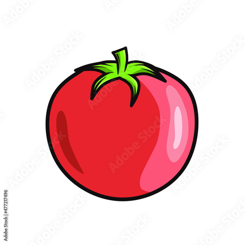red tomato vegetable vector design