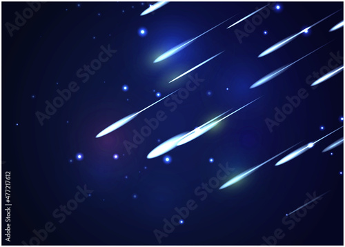 流れ星の背景