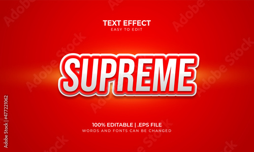 Supreme elegant text effect