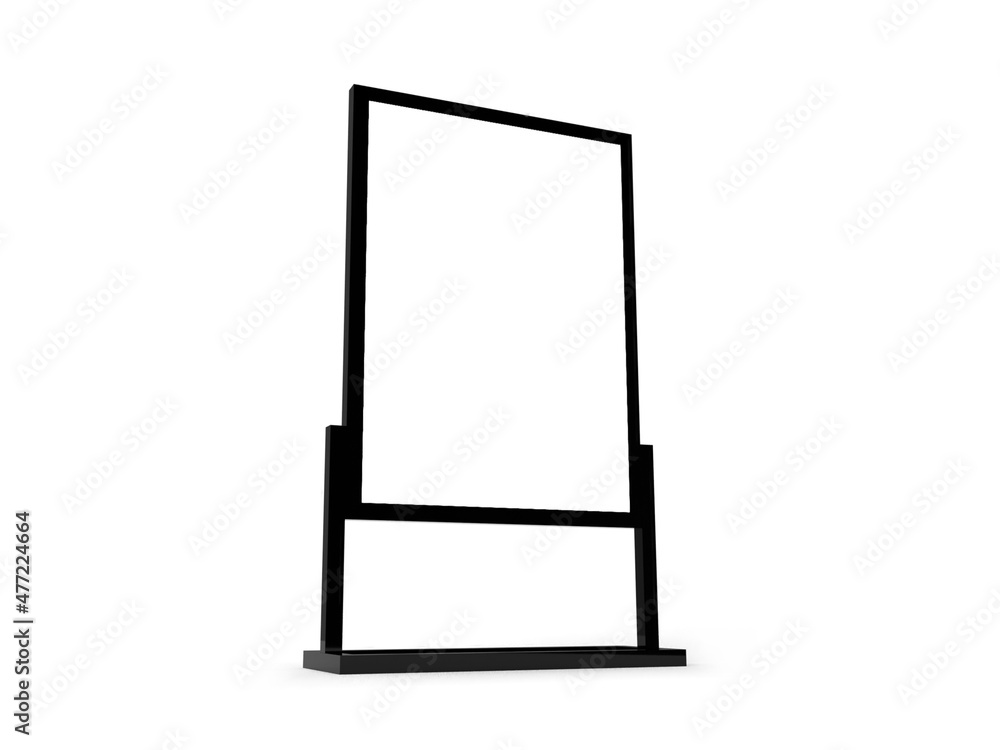 Neon Sign Box 3D Illustration Mockup Scene Neon Sign Box 3D Illustration Mockup Scene
