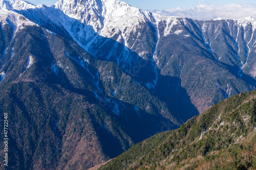 南アルプス　鳳凰三山から見る風景 © Nao