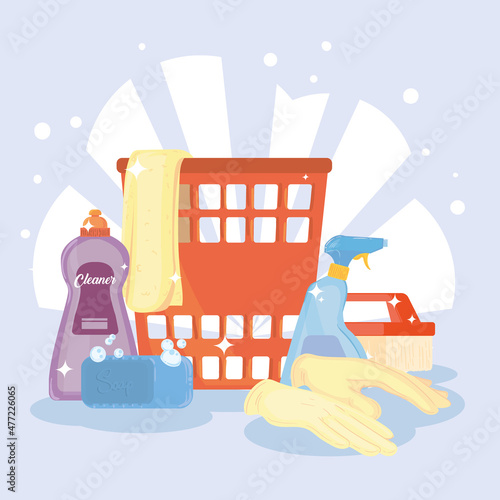 cleaning house icons