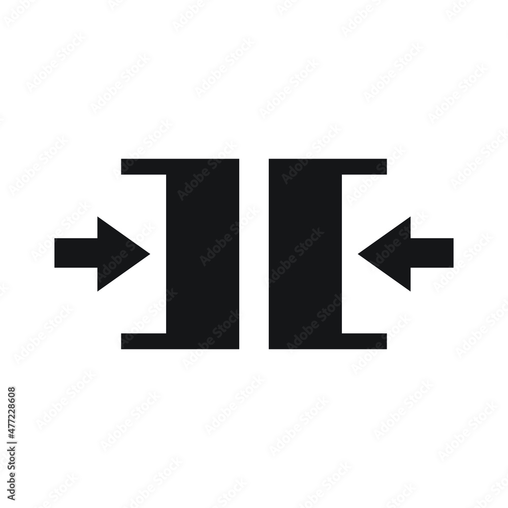 Merge icon design isolated on white background Merge icon design isolated on white background