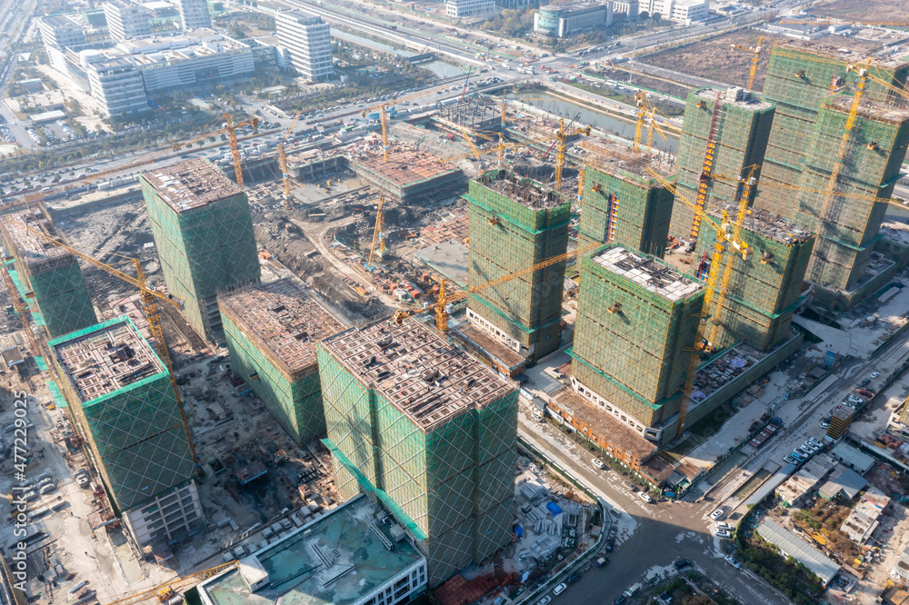 Obraz premium Construction site in the city