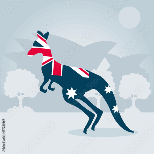 australian kangaroo design