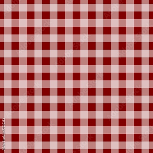 Plaid pattern. Maroon on White color. Tablecloth pattern. Texture. Seamless classic pattern background.