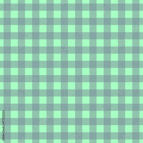 Plaid pattern. Mint on Light Slate Grey color. Tablecloth pattern. Texture. Seamless classic pattern background.