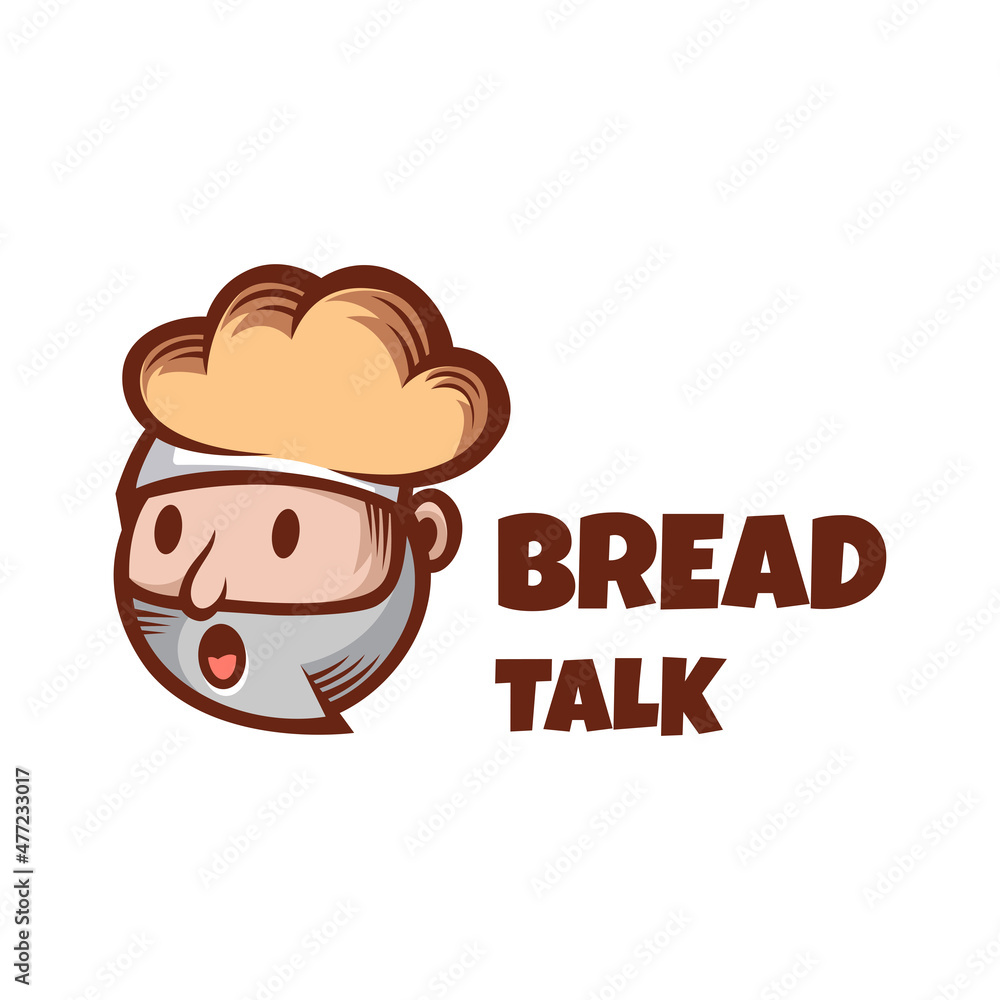 Illustration vector graphic of Bread Talk, good for logo design Illustration vector graphic of Bread Talk, good for logo design