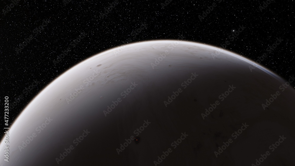 Planets and galaxy, science fiction wallpaper 3d render