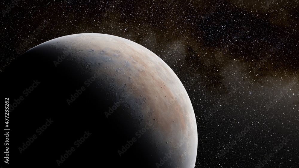 Planets and galaxy, science fiction wallpaper 3d render Planets and galaxy, science fiction wallpaper 3d render