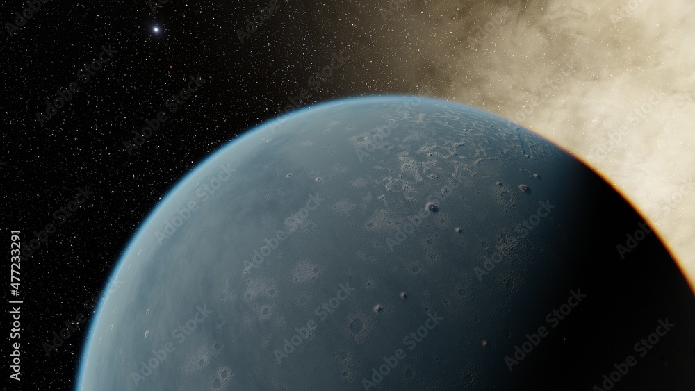 Planets and galaxy, science fiction wallpaper 3d render Planets and galaxy, science fiction wallpaper 3d render