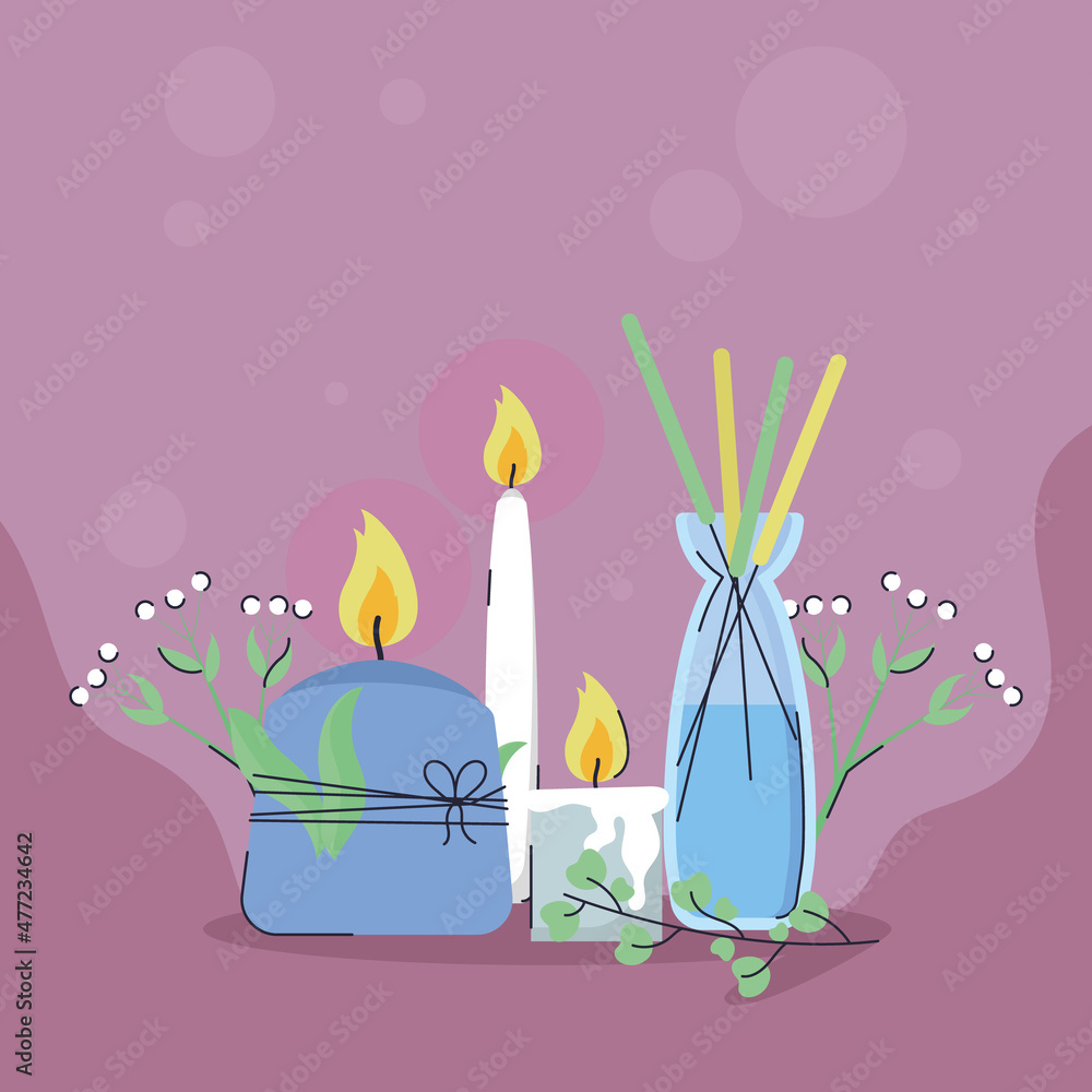illustration of candles illustration of candles