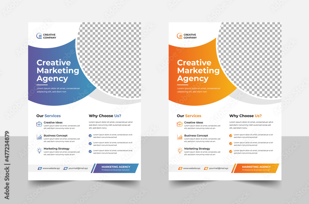 Corporate Business Flyer Template.	