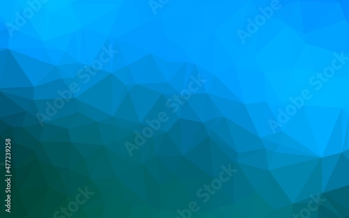 Light BLUE vector abstract polygonal cover.