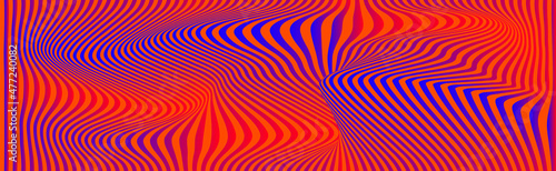 Distortion lines background. Distort stripes  abstract modern pattern