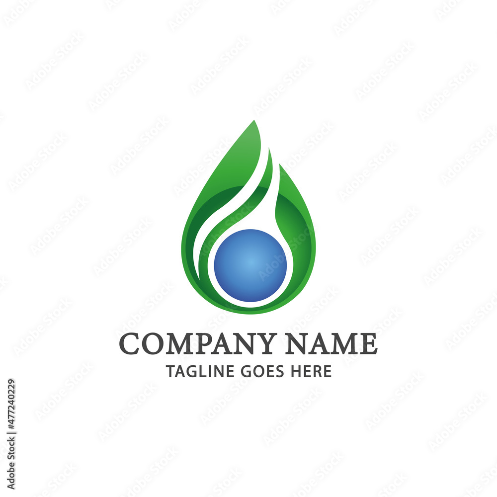 Modern hydroponic nutrient logo vector design. Modern hydroponic nutrient logo vector design.