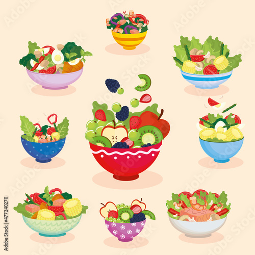 healthy food bowls