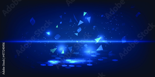 Vector illustrations of metaverse and augmented reality digital visual element.Futuristic concepts.