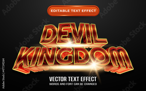 Devil kingdom editable text effect