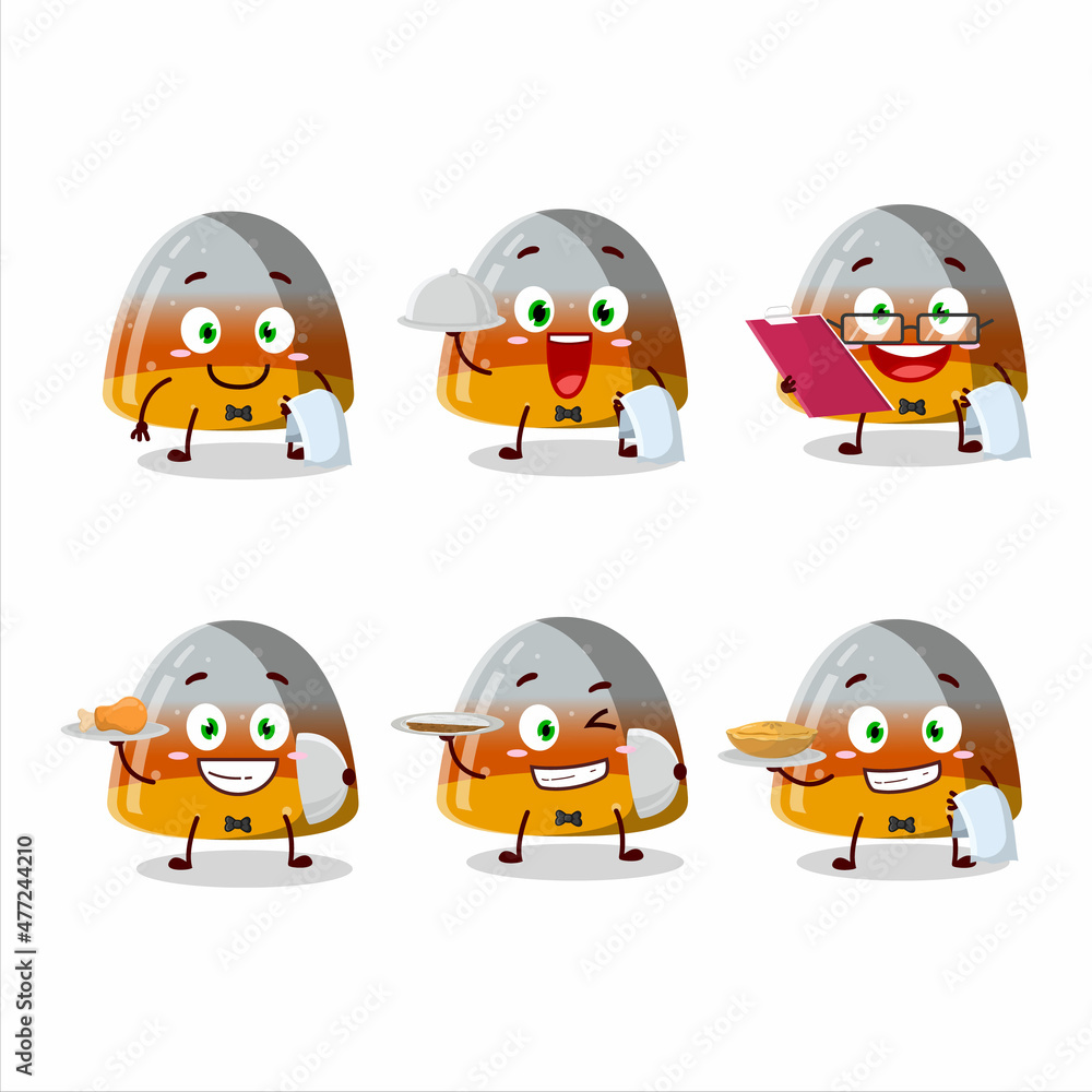 happy gummy corn waiter cartoon character holding a plate happy gummy corn waiter cartoon character holding a plate