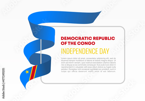 Republic of Congo independence day background poster for national celebration on August 15 th.