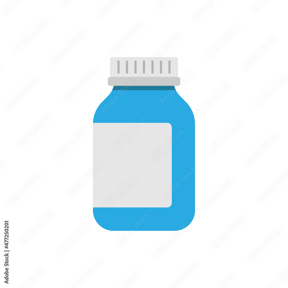 Medicine bottle icon design template vector isolated Medicine bottle icon design template vector isolated