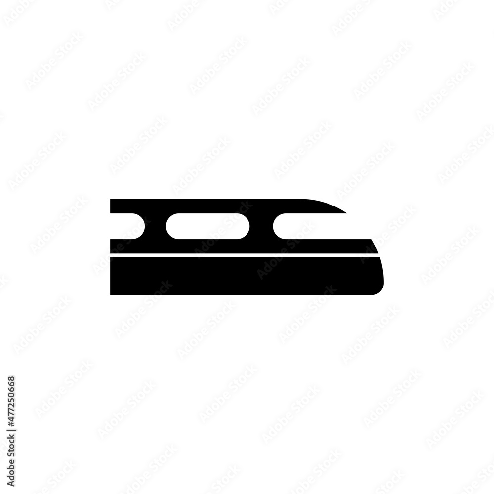 Fast train icon design template vector isolated Fast train icon design template vector isolated