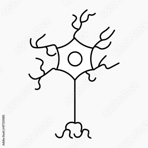 Nervous system disorders icon, vector and glyph