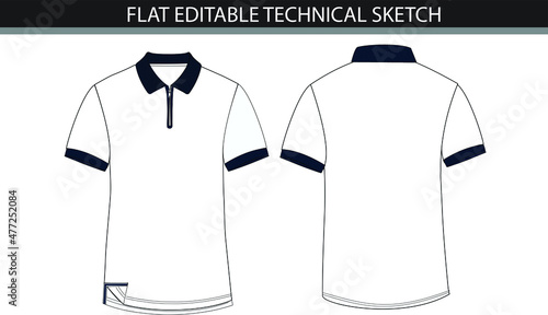 illustration of a Polo shirt vector