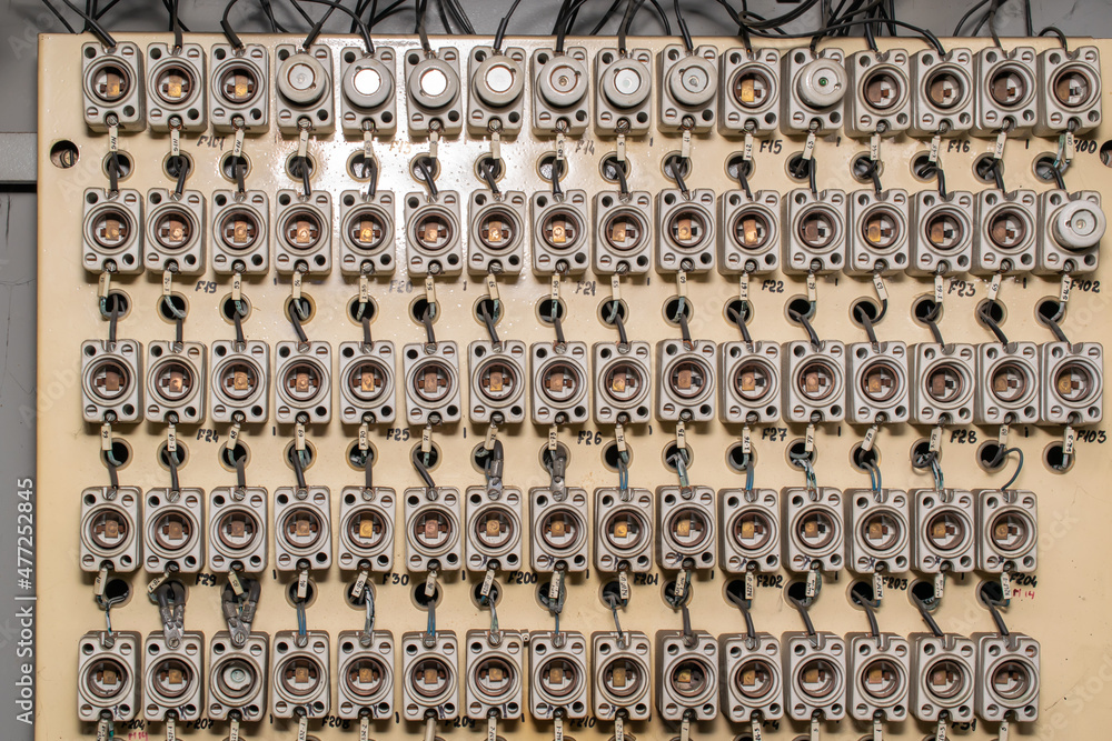 board with fuses, background or texture