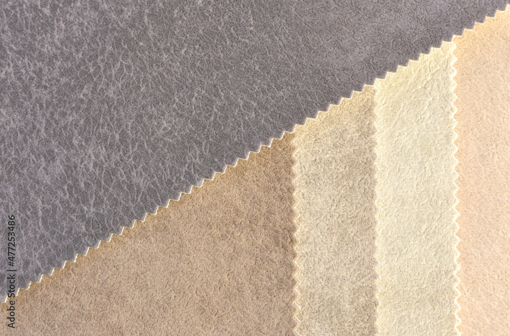 Fototapeta premium catalog of interior luxury fabric sample chart showing multi texture and pattern of fabric. interior drapery . High quality photo