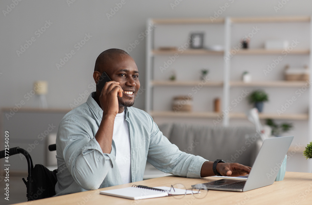 Modern work from home, gadgets for communication with client, new normal, be safe Modern work from home, gadgets for communication with client, new normal, be safe
