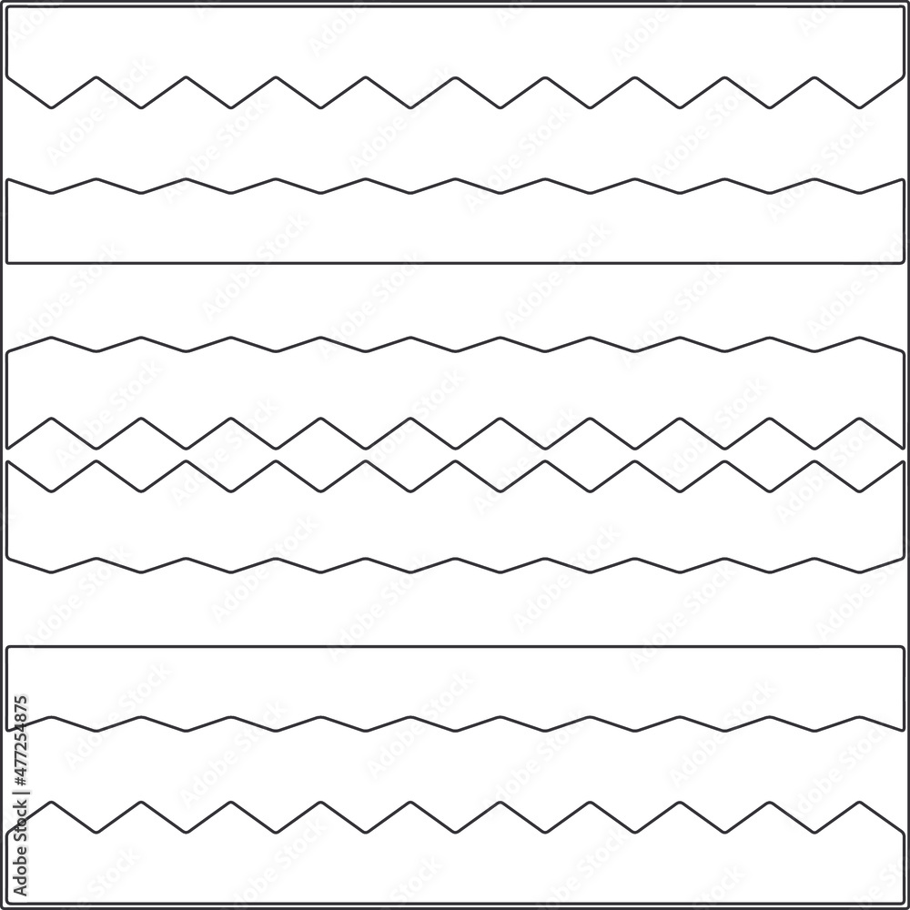 Fototapete Vector pattern with symmetrical elements. Repeating geometric tiles from striped elements.Monochrome stylish texture.Black and
white pattern for wallpapers and backgrounds.
