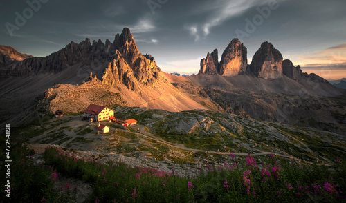 sunrise in the mountains