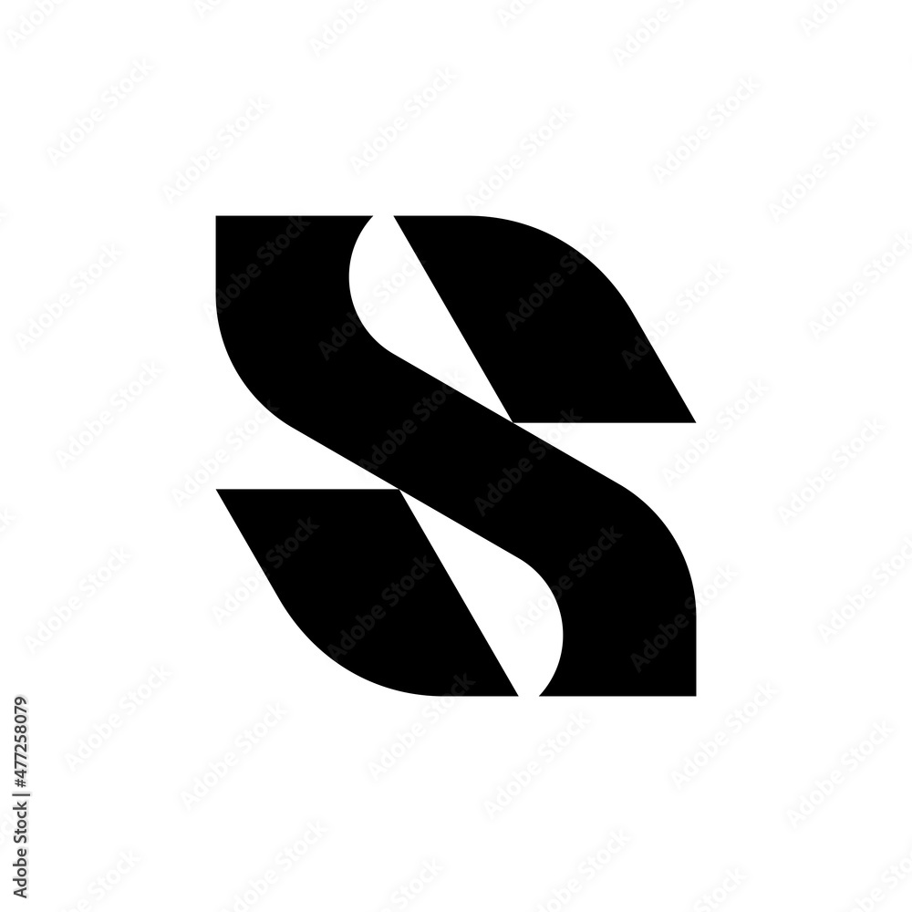 Letter S logo. Icon design. Template elements. Geometric abstract logos 