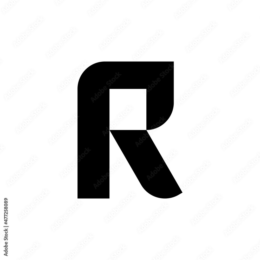 Letter R logo. Icon design. Template elements. Geometric abstract logos Letter R logo. Icon design. Template elements. Geometric abstract logos