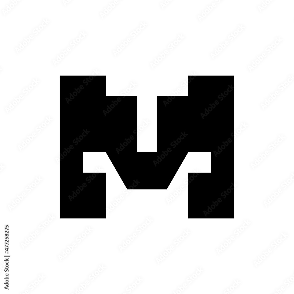 Letter M logo. Icon design. Template elements. Geometric abstract logos Letter M logo. Icon design. Template elements. Geometric abstract logos