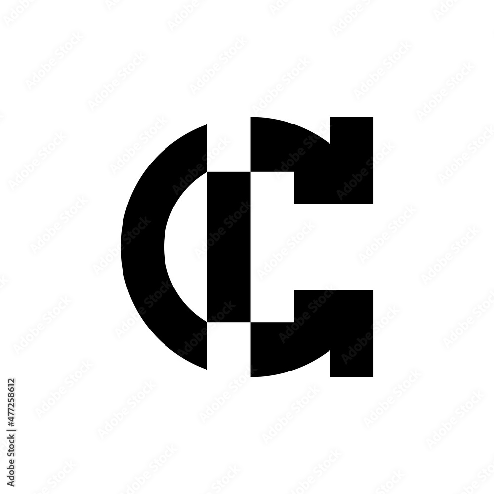 Letter C logo. Icon design. Template elements. Geometric abstract logos Letter C logo. Icon design. Template elements. Geometric abstract logos