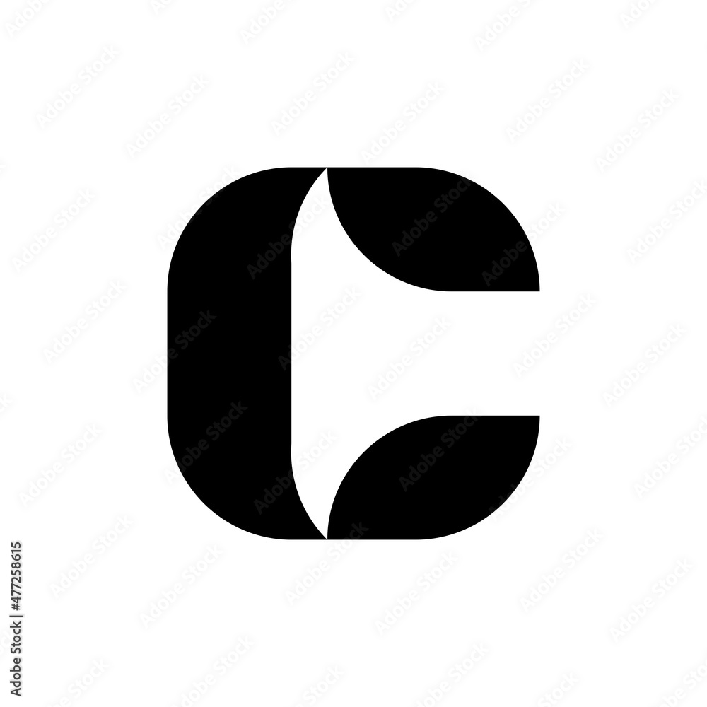 Letter C logo. Icon design. Template elements. Geometric abstract logos Letter C logo. Icon design. Template elements. Geometric abstract logos